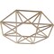 Ekena Millwork Guardian Wood Fretwork Pierced Ceiling Medallion, Hickory, 26"OD x 10 1/8"ID x 3/8"T CMWP26X26X0375GDHI - alternate 2